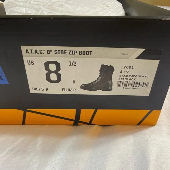 5.11 ATAC 8” Zip Boot Tactical Warfare 8 1/2 LEO Operator Shooting Black - Picture 2 of 2